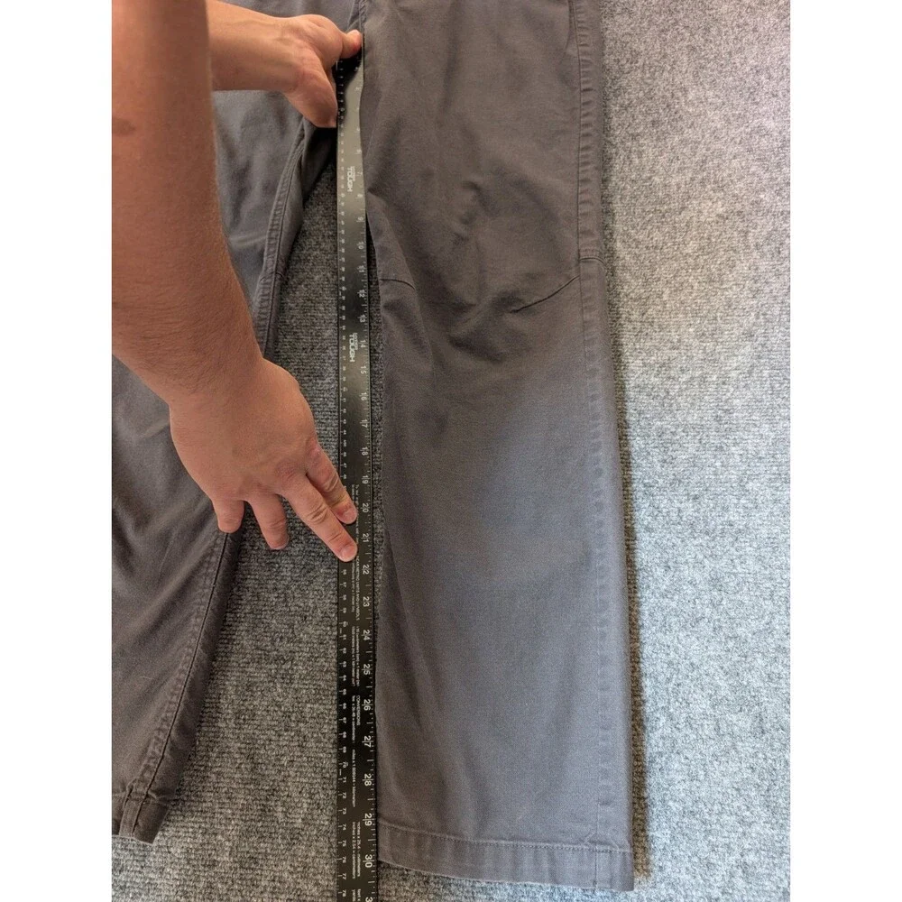 The North Face Mens Pants 34 Gray Canvas Stretch Utility Chino Gorpcore Outdoor